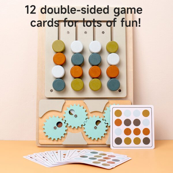 Sliding Puzzle Board - Wooden Colour Matching Toys - Image 7