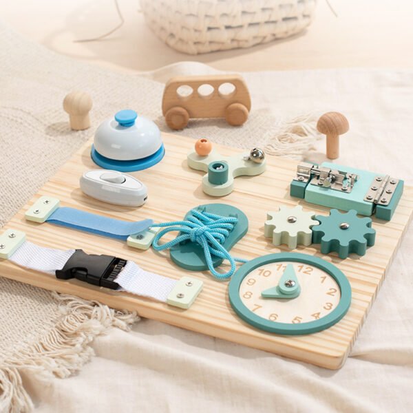 Toddlers Busy Board - Sensory Board For Fine Motor Skills - Image 5