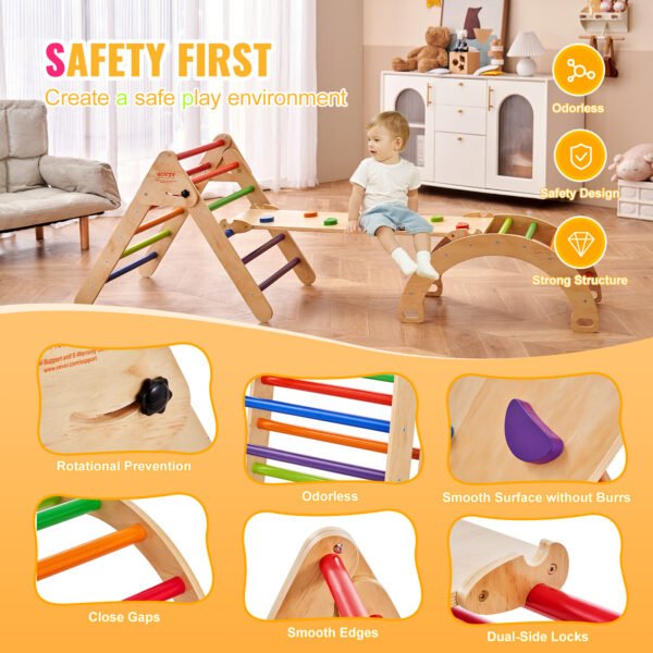 Toddler Playground -Climbing Triangle Set - Image 4