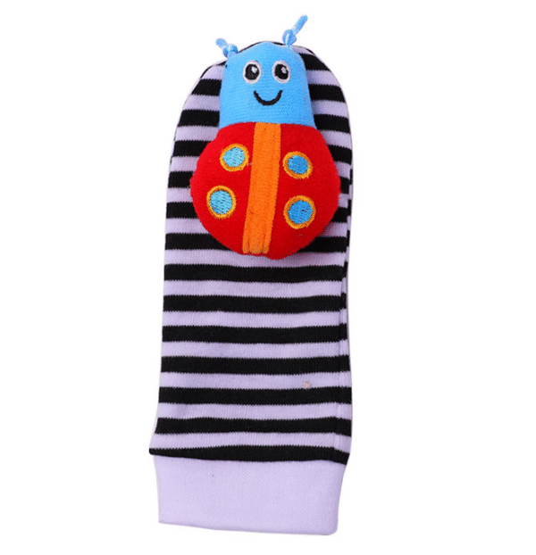 4pics/Set Baby Rattle Stocks Toys- Wrist & Foot Rattles Toys - Image 3