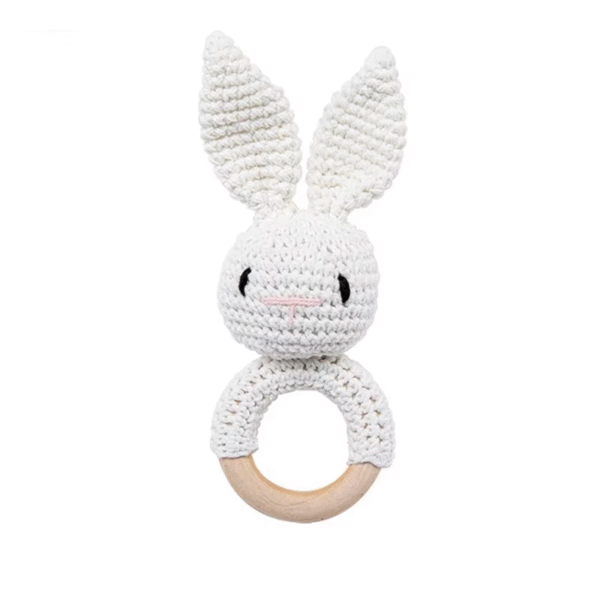 Baby Crotchet Animal Rattle Wooden Toys- Baby Teether Stroller Game - Image 14