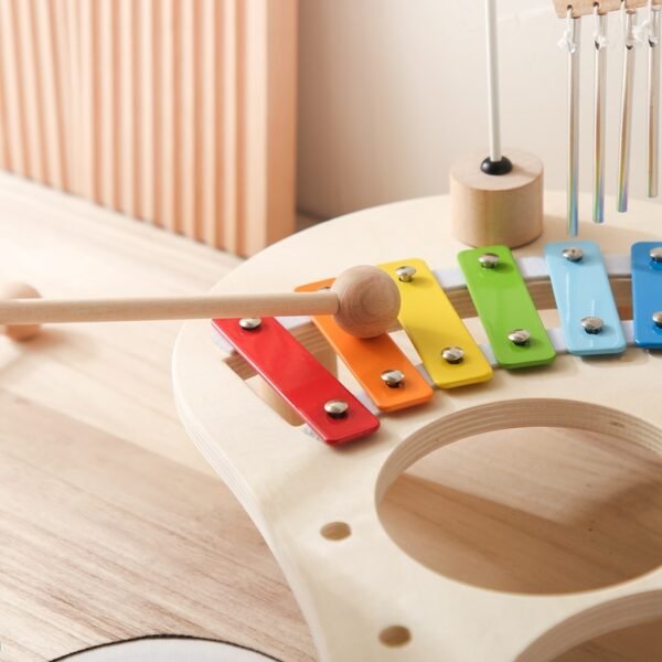 Wooden Music Toys For Babies- Multifunctional Music Knocking Table - Image 3