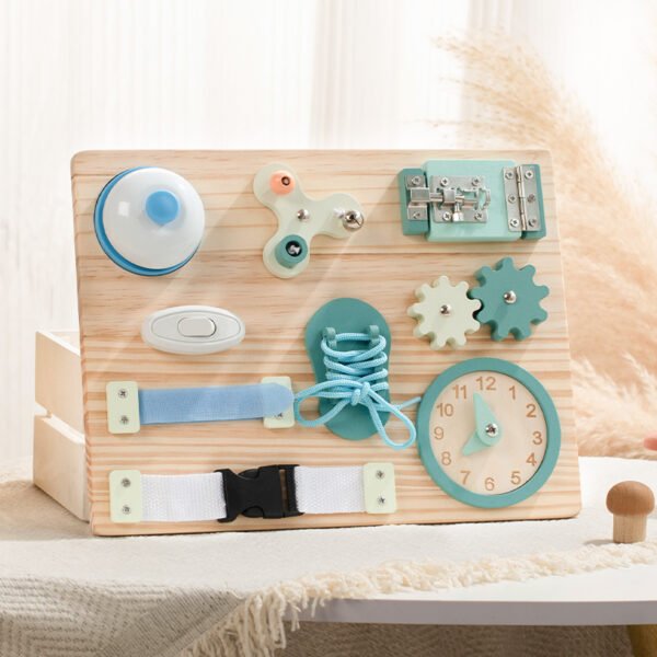 Toddlers Busy Board - Sensory Board For Fine Motor Skills - Image 6