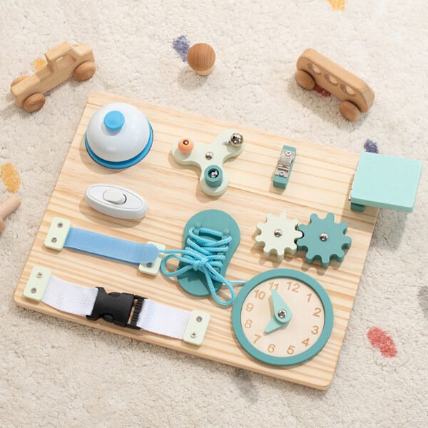 Toddlers Busy Board - Sensory Board For Fine Motor Skills - Image 7
