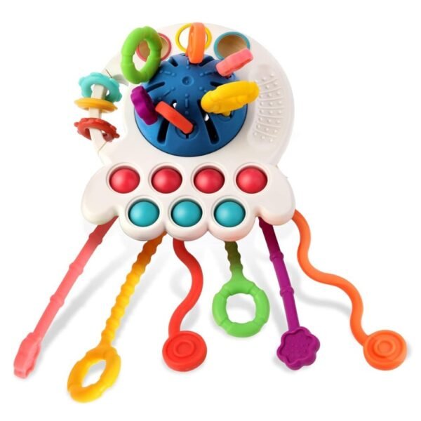 Baby Toy Pull Strings - Silicone Develop Teething