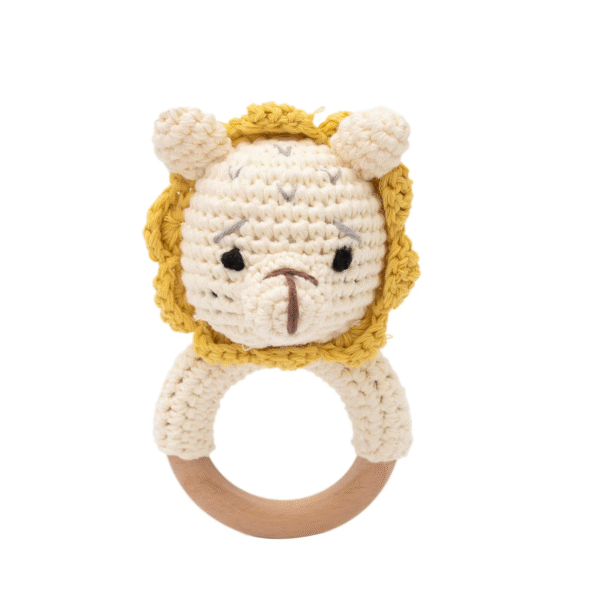 Baby Crotchet Animal Rattle Wooden Toys- Baby Teether Stroller Game - Image 12