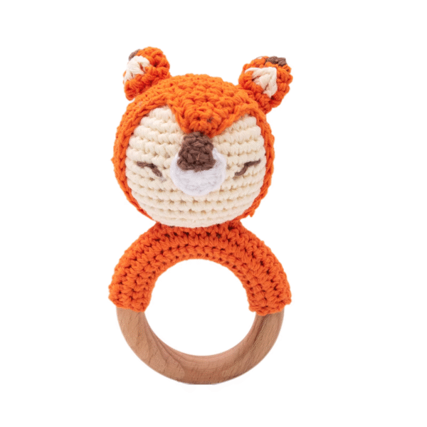 Baby Crotchet Animal Rattle Wooden Toys- Baby Teether Stroller Game - Image 11