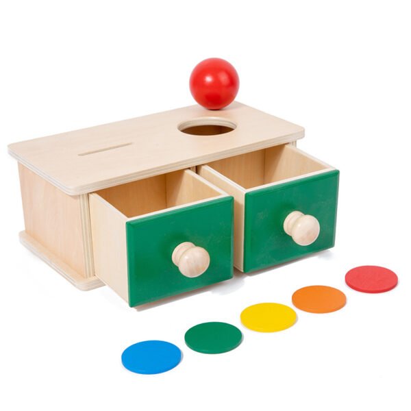 Imbucare Box With Box Coin - Wooden Vertical Horizontal Discs